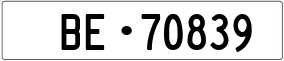 Trailer License Plate